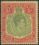Aron R. Halberstam Philatelists Ltd.; British Commonwealth Stamps: BERMUDA - KGVI; Scott: 125; SG: 118f; Condition: F-VF LH