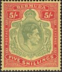 Aron R. Halberstam Philatelists Ltd.; British Commonwealth Stamps: BERMUDA - KGVI; Scott: 125a var; SG: 118d; Condition: VF NH