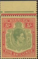 Aron R. Halberstam Philatelists Ltd.; British Commonwealth Stamps: BERMUDA - KGVI; Scott: 125 var; SG: 118g; Condition: VF NH