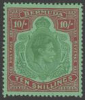Aron R. Halberstam Philatelists Ltd.; British Commonwealth Stamps: BERMUDA - KGVI; Scott: 126; SG: 119f; Condition: VF LH