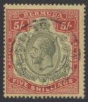 Aron R. Halberstam Philatelists Ltd.; British Commonwealth Stamps: BERMUDA - KGV; Scott: 52a var; SG: 53a; Condition: F-VF U
