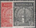 Aron R. Halberstam Philatelists Ltd.; British Commonwealth Stamps: AUSTRALIA - KGV; Scott: 150-151; SG: 154-155; Condition: VF LH