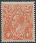 Aron R. Halberstam Philatelists Ltd.; British Commonwealth Stamps: AUSTRALIA - KGV; Scott: 31var.; SG: 22; Condition: VF LH