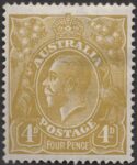 Aron R. Halberstam Philatelists Ltd.; British Commonwealth Stamps: AUSTRALIA - KGV; Scott: 34; SG: 80; Condition: F-VF H