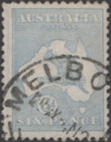 Aron R. Halberstam Philatelists Ltd.; British Commonwealth Stamps: AUSTRALIA - KGV; Scott: 48a; SG: 38b; Condition: F-VF U