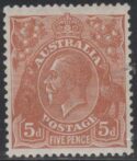 Aron R. Halberstam Philatelists Ltd.; British Commonwealth Stamps: AUSTRALIA - KGV; Scott: 75; SG: 103a; Condition: XF H