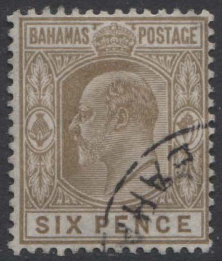 Aron R. Halberstam Philatelists Ltd.; British Commonwealth Stamps: BAHAMAS - KEVII; Scott: 40; SG: 66; Condition: VF U