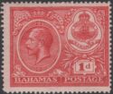 Aron R. Halberstam Philatelists Ltd.; British Commonwealth Stamps: BAHAMAS - KGV; Scott: 66 var; SG: 107x; Condition: F-VF H