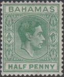 Aron R. Halberstam Philatelists Ltd.; British Commonwealth Stamps: BAHAMAS - KGVI; Scott: none; SG: 149a; Condition: VF LH