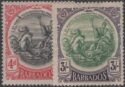 Aron R. Halberstam Philatelists Ltd.; British Commonwealth Stamps: BARBADOS - KGV; Scott: 134-+139; SG: 199-200; Condition: F-VF LH