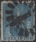 Aron R. Halberstam Philatelists Ltd.; British Commonwealth Stamps: BARBADOS - QV; Scott: 25; SG: 44; Condition: VF U