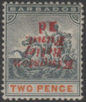 Aron R. Halberstam Philatelists Ltd.; British Commonwealth Stamps: BARBADOS - KEVII; Scott: B1c; SG: 153ea; Condition: VF H