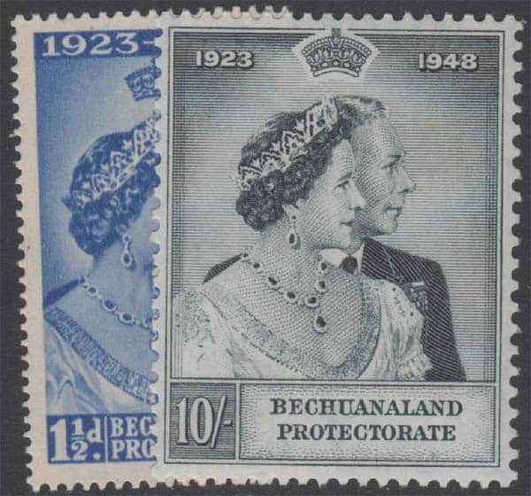Aron R. Halberstam Philatelists Ltd.; British Commonwealth Stamps: BECHUANALAND - KGVI; Scott: 147-148; SG: 136-137; Condition: VF NH