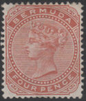Aron R. Halberstam Philatelists Ltd.; British Commonwealth Stamps: BERMUDA - ; Scott: 24; SG: 28a; Condition: VF LH