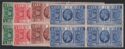 Aron R. Halberstam Philatelists Ltd.; British Commonwealth Stamps: GREAT BRITAIN - KGV; Scott: 226-229; SG: 453-456; Condition: VF NH
