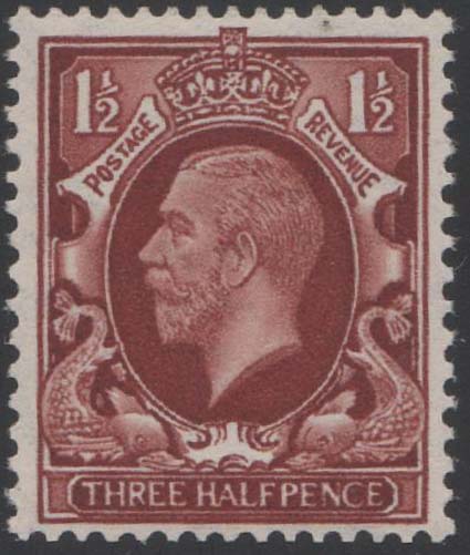 Aron R. Halberstam Philatelists Ltd.; British Commonwealth Stamps: GREAT BRITAIN - KGV; Scott: none; SG: 441d; Condition: VF NH