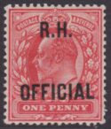 Aron R. Halberstam Philatelists Ltd.; British Commonwealth Stamps: GREAT BRITAIN - KEVII; Scott: O64; SG: O92; Condition: VF LH