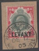 Aron R. Halberstam Philatelists Ltd.; British Commonwealth Stamps: OFFICES IN TURKISH EMPIRE - KEVII; Scott: 24; SG: L10; Condition: VF U
