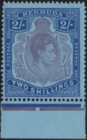 Aron R. Halberstam Philatelists Ltd.; British Commonwealth Stamps: BERMUDA - KGVI; Scott: 123b; SG: 116c; Condition: F-VF NH