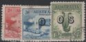 Aron R. Halberstam Philatelists Ltd.; British Commonwealth Stamps: AUSTRALIA - ; Scott: O12-14; SG: O134-136; Condition: VF U