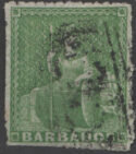 Aron R. Halberstam Philatelists Ltd.; British Commonwealth Stamps: BARBADOS - QV; Scott: none; SG: 13; Condition: VF U