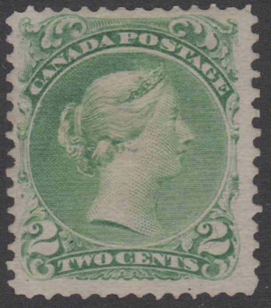Aron R. Halberstam Philatelists Ltd.; British Commonwealth Stamps: CANADA - QV; Scott: 24; SG: 57; Condition: F-VF H