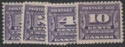 Aron R. Halberstam Philatelists Ltd.; British Commonwealth Stamps: CANADA - KGV; Scott: J11-14; SG: D14-17; Condition: F-VF LH