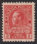 Aron R. Halberstam Philatelists Ltd.; British Commonwealth Stamps: CANADA - KGV; Scott: MR2; SG: none; Condition: F-VF NH