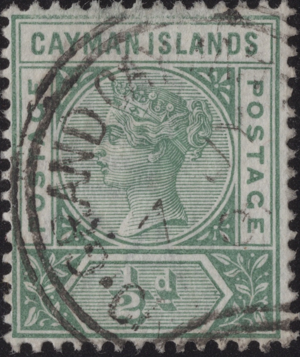 Aron R. Halberstam Philatelists Ltd.; British Commonwealth Stamps: CAYMAN ISLANDS - ; Scott: 1; SG: 1a; Condition: VF U
