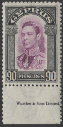 Aron R. Halberstam Philatelists Ltd.; British Commonwealth Stamps: CYPRUS - KGVI; Scott: 154; SG: 162; Condition: VF LH