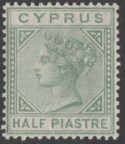 Aron R. Halberstam Philatelists Ltd.; British Commonwealth Stamps: CYPRUS - ; Scott: 19a; SG: 16a; Condition: VF LH