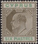 Aron R. Halberstam Philatelists Ltd.; British Commonwealth Stamps: CYPRUS - KEVII; Scott: 43; SG: 55; Condition: VF LH