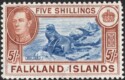 Aron R. Halberstam Philatelists Ltd.; British Commonwealth Stamps: FALKLAND ISLANDS - KGVI; Scott: 94var.; SG: 161c; Condition: F-VF VLH
