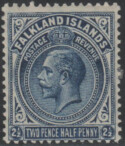 Aron R. Halberstam Philatelists Ltd.; British Commonwealth Stamps: FALKLAND ISLANDS - KGV; Scott: 44 var; SG: 76; Condition: F-VF LH