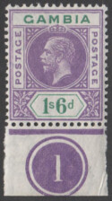 Aron R. Halberstam Philatelists Ltd.; British Commonwealth Stamps: GAMBIA - KGV; Scott: 82; SG: 98; Condition: VF LH