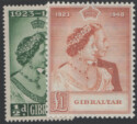 Aron R. Halberstam Philatelists Ltd.; British Commonwealth Stamps: GIBRALTAR - KGVI; Scott: 121-122; SG: 134-135; Condition: VF NH