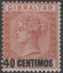 Aron R. Halberstam Philatelists Ltd.; British Commonwealth Stamps: GIBRALTAR - QV; Scott: 26; SG: 19; Condition: F-VF LH
