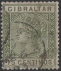 Aron R. Halberstam Philatelists Ltd.; British Commonwealth Stamps: GIBRALTAR - QV; Scott: 35; SG: 29; Condition: F-VF U