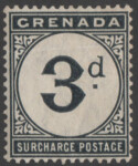 Aron R. Halberstam Philatelists Ltd.; British Commonwealth Stamps: GRENADA - KGV; Scott: J3; SG: D3; Condition: VF LH