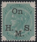 Aron R. Halberstam Philatelists Ltd.; British Commonwealth Stamps: INDIA - QV; Scott: none; SG: O34; Condition: VF NH
