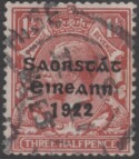 Aron R. Halberstam Philatelists Ltd.; British Commonwealth Stamps: IRELAND - KGV; Scott: 61a; SG: 69a; Condition: VF U