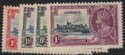 Aron R. Halberstam Philatelists Ltd.; British Commonwealth Stamps: JAMAICA - KGV; Scott: 109-112; SG: 114-117; Condition: VF LH