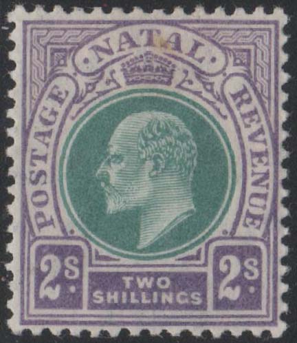 Aron R. Halberstam Philatelists Ltd.; British Commonwealth Stamps: NATAL - KEVII; Scott: 107; SG: 156; Condition: VF LH