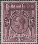 Aron R. Halberstam Philatelists Ltd.; British Commonwealth Stamps: FALKLAND ISLANDS - KGV; Scott: 37; SG: 67; Condition: VF LH