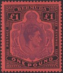 Aron R. Halberstam Philatelists Ltd.; British Commonwealth Stamps: BERMUDA - KGVI; Scott: 128 var; SG: 121e; Condition: VF LH
