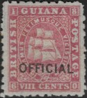 Aron R. Halberstam Philatelists Ltd.; British Commonwealth Stamps: BRITISH GUIANA - ; Scott: O3; SG: O3; Condition: VF H