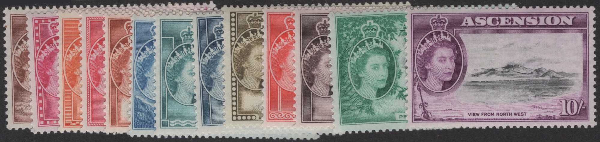 Aron R. Halberstam Philatelists Ltd.; British Commonwealth Stamps: ASCENSION - QEII; Scott: 62-74; SG: 57-69; Condition: VF NH