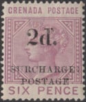 Aron R. Halberstam Philatelists Ltd.; British Commonwealth Stamps: GRENADA - QV; Scott: J6; SG: D6; Condition: VF NH