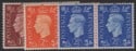 Aron R. Halberstam Philatelists Ltd.; British Commonwealth Stamps: GREAT BRITAIN - KGVI; Scott: 281a-284a; SG: 504a-507a; Condition: VF NH