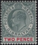 Aron R. Halberstam Philatelists Ltd.; British Commonwealth Stamps: GIBRALTAR - KEVII; Scott: 57; SG: 61; Condition: VF LH